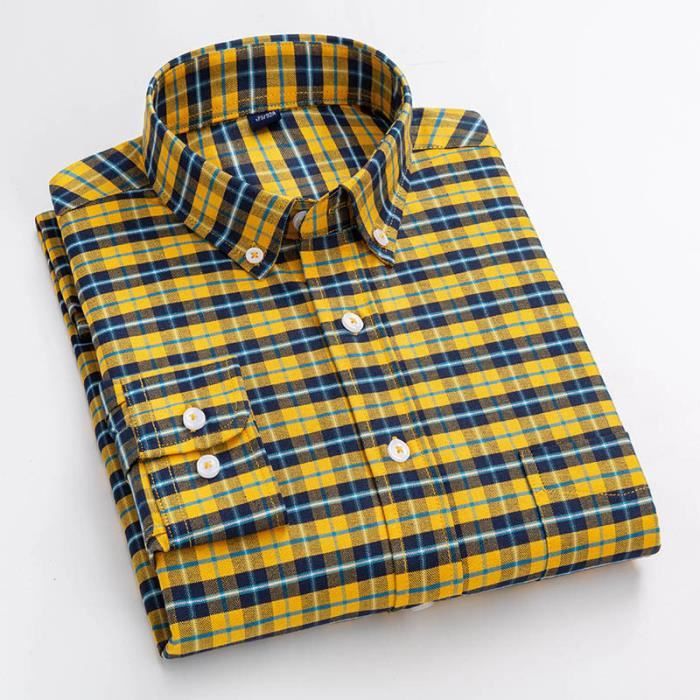 Chemise carreaux hotsell jaune