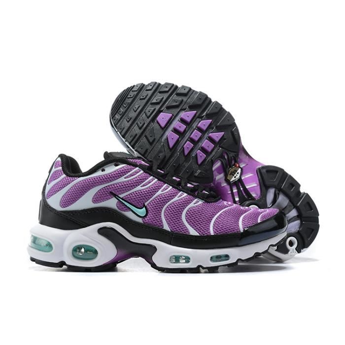 Baskets Nike Air Max TXT Plus TN Femme Chaussures Entrainement de Sport Violet Noir Violet noir Cdiscount Chaussures
