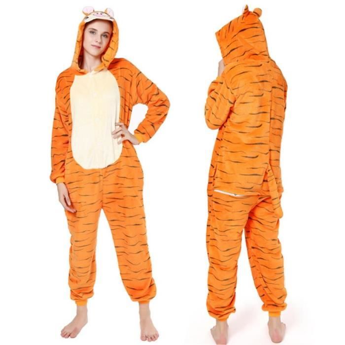 Femmes adulte Kigurumis Cosplay pyjama Tigrou Anime dessin anim