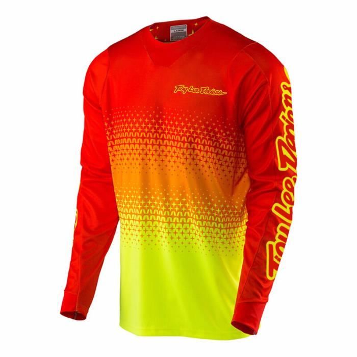 Maillot De Cyclisme VTT Homme Manches Longues - 100% Polyester, Respirant, Séchage Rapide, Protection UV, Tailles XXS à 5XL