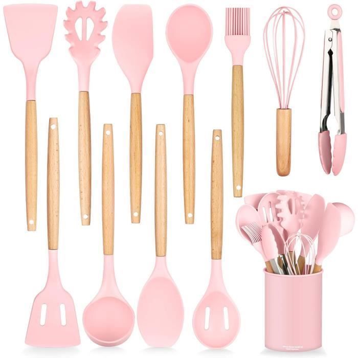 Set D'ustensiles De Cuisine En Silicone Gris au Meilleur Prix