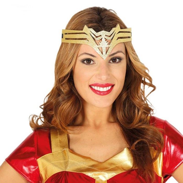 DIADÈME SUPER-HÉROïNE  Or