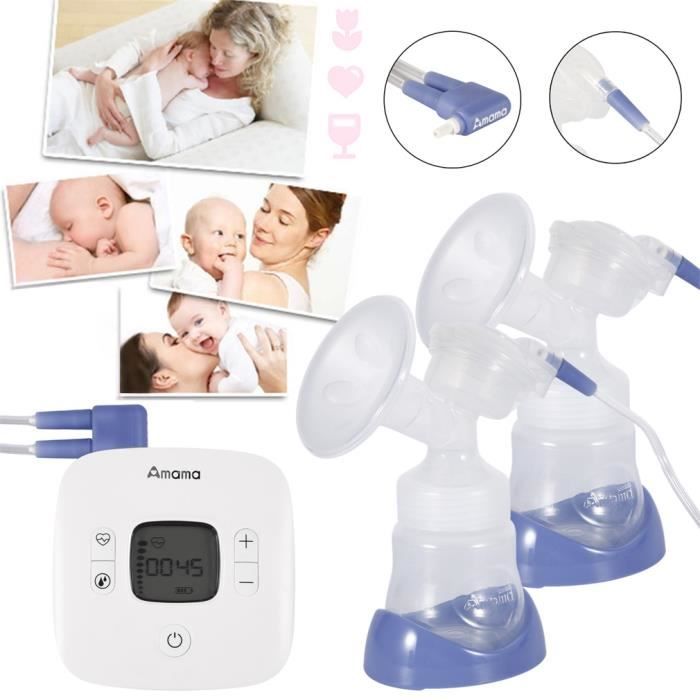 Tire-lait Electrique de Massage Grande Capacit/é double pompage Allaitement 3 Phases 9 Fr/équences Aide de Voyage