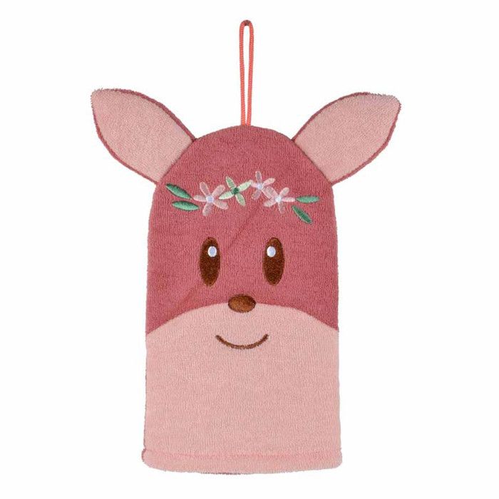 Accessoire Salle De Bain Bébé Sterntaler - Gant De Toilette Girafe En Coton Doux Pour Bébé - Motif Mignon Et Bord Tissé