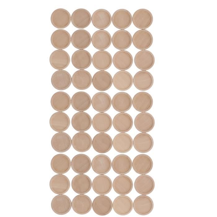 Glarks Lot De 72 Plateaux à Pendentifs Ronds, Ovales Et Carrés Avec Cabochon En Verre - Camée