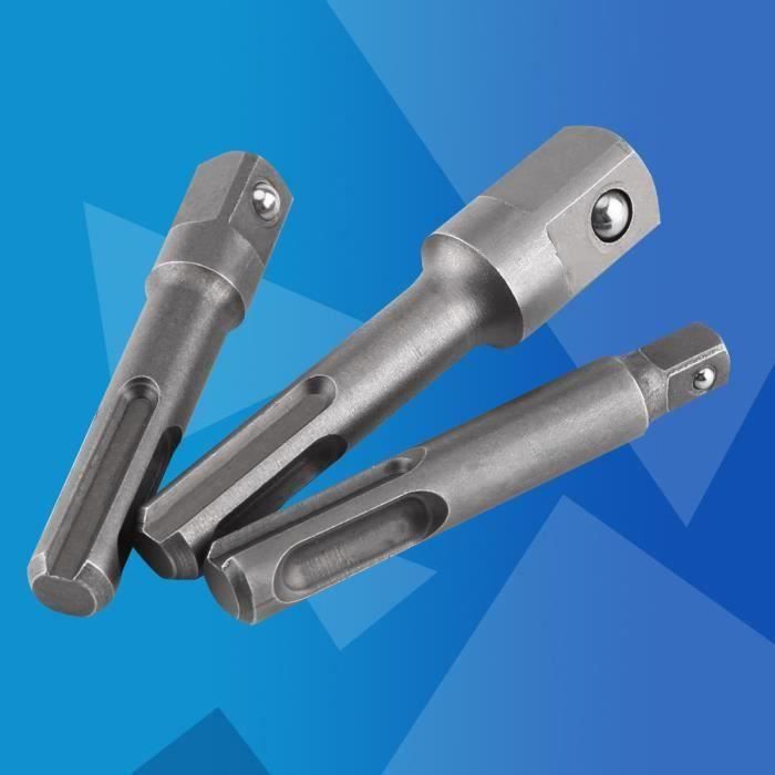 Ensemble D'extension Pour Foret / Support De Douille - Rallonge Hexagonale Multi-tailles, Acier, Neuf