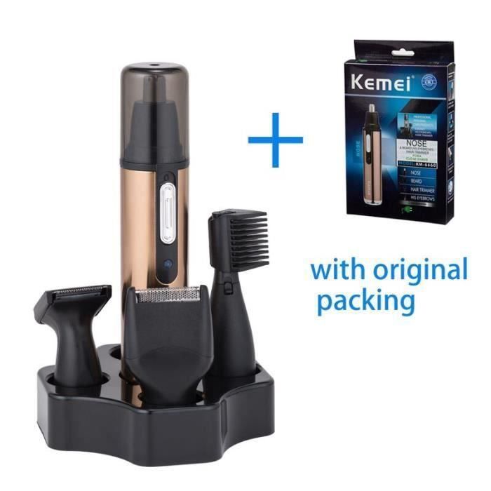 Kit Tondeuse Barbe électrique Kemei 11-en-1 étanche - Sans Fil - Modèle KM-5898