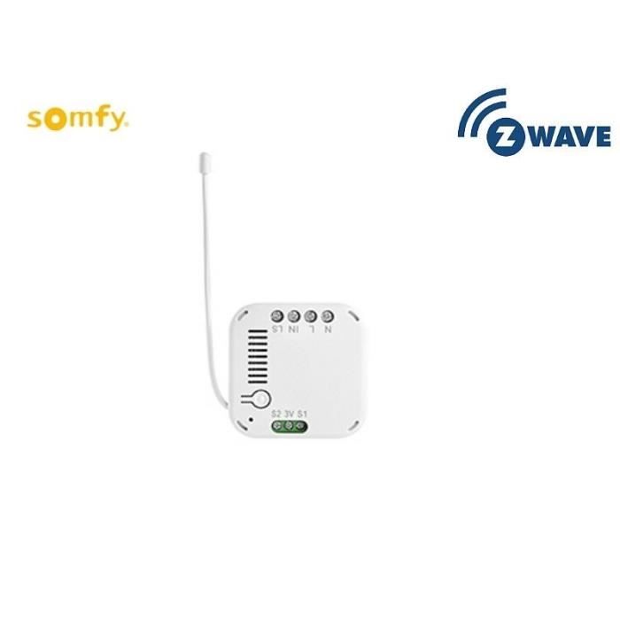 Meilleurs prix pour Micro-Module récepteur ON/OFF ZWAVE, éclairage compatible TaHoma uniquement - 1822487.
