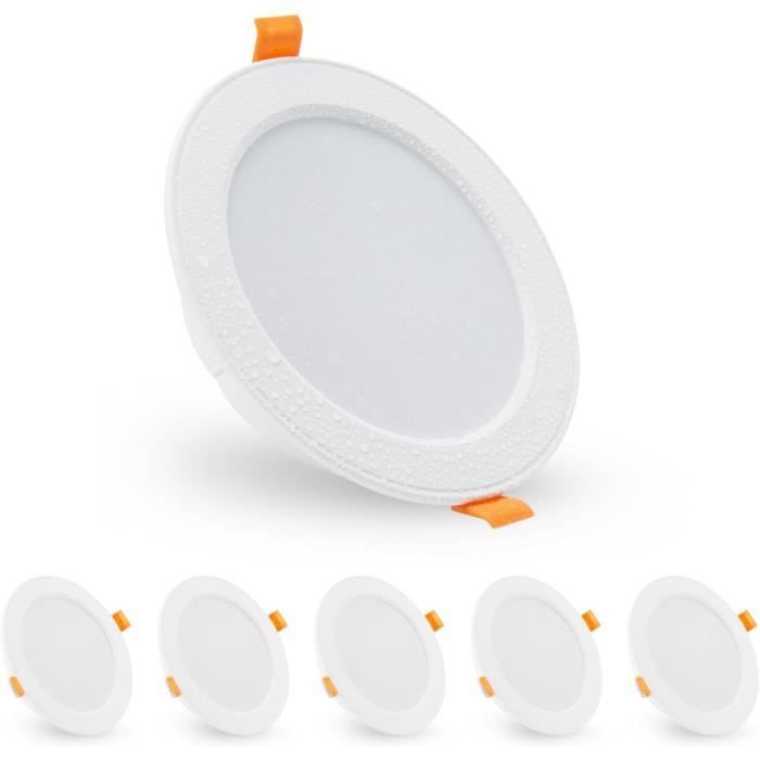 Dalle LED ronde extra plate 6W, encastrable, dimmable en option - ®