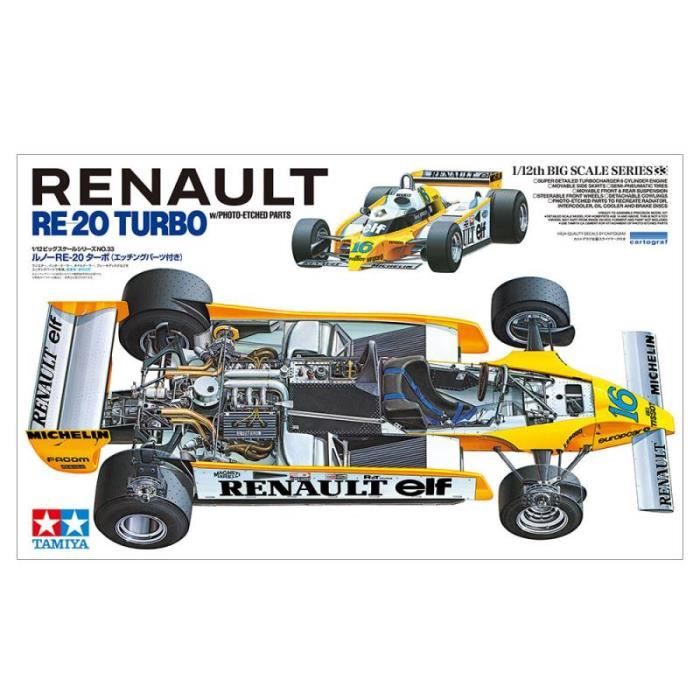 Maquette TAMIYA Renault RE 20 Turbo Photo Etched Parts Nouveaux Decals Guide de decoration Cdiscount Jeux Jouets