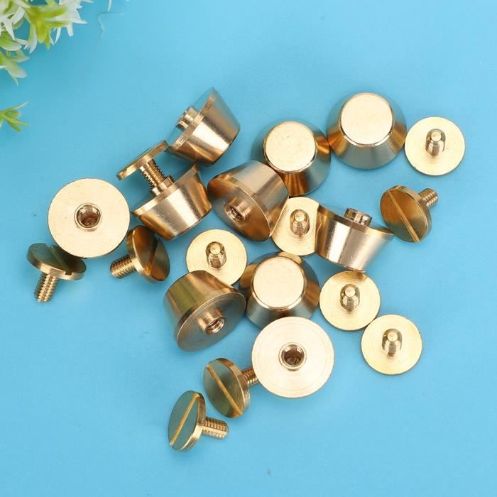 Lot De 10 Tirettes à Anneau En Laiton - 8x8 Mm, Tête Ronde, Pour Bricolage