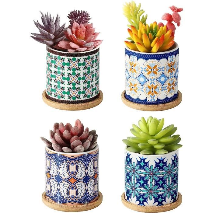 Lot De 3 Pots De Fleurs En Résine Forme Tête De Mort - Pour Succulentes, Cactus - Décoration Gothique, Halloween