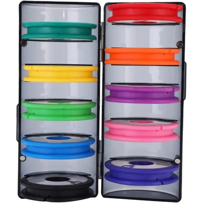 Boîte De Rangement Pour Ligne De Pêche – 6 Emplacements, Transparente Et Pratique