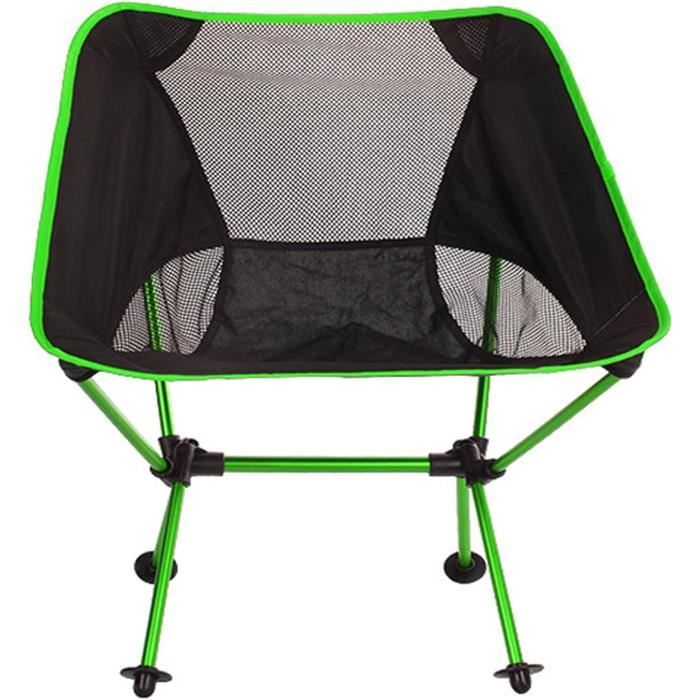 Sportneer Chaise De Camping, Hautement Réglable Portable Pliable Camping Chaise Pour Backpacking Randonnée Pique-Nique Pêche Plage Jardin (Charge De Poids 150kg), Paquet De 2, Noir