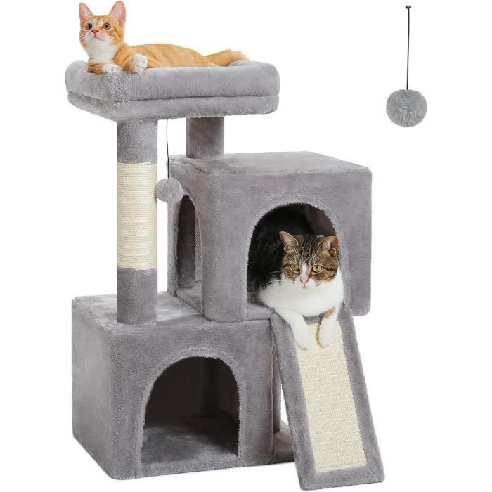 Arbre À Chat Moderne, Avec Double Condos Douillets, Perchoir Moelleux ...