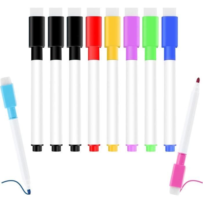 WRITWAA 12 Stylos EffaçAbles Fluorescents Pour Tableau Lumineux Led Feutres EffaçAbles Liquides SéChage Rapide Stylos Couleurs Vives Pour Dessin Enfant Et Loisirs CréAtifs