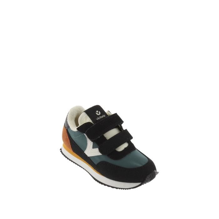 Victoria Baskets enfant - VICTORIA - Astro Straps - Nylon - Bleu pétrole - Scratch