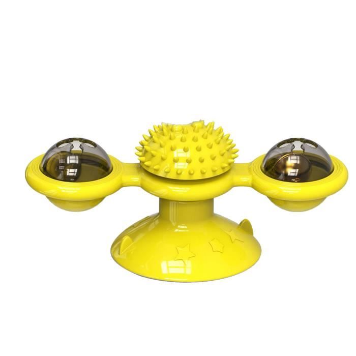 Comparer les prix de Vvikizy Jouet pour Chat Tournant Multifonctionnel Windmill Jouet Chat Interactif Rotatif Jouet pour Chaton