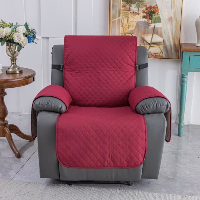TAOCOCO Housse De Fauteuil Inclinable Imperméable, Antidérapante Avec Poche, Lavable, Protection De Meubles Pour Enfants, Animaux Domestiques (1 Place