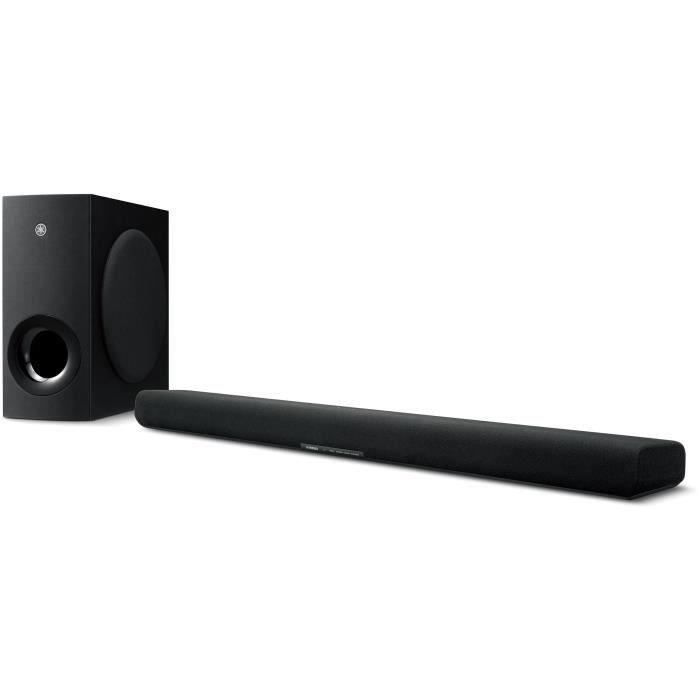 Barre de son Dolby Atmos YAMAHA ATS B400BL 2.1.2 6 HP caisson sans fil HDMI eARC optique Bluetooth 4K60fps Controller