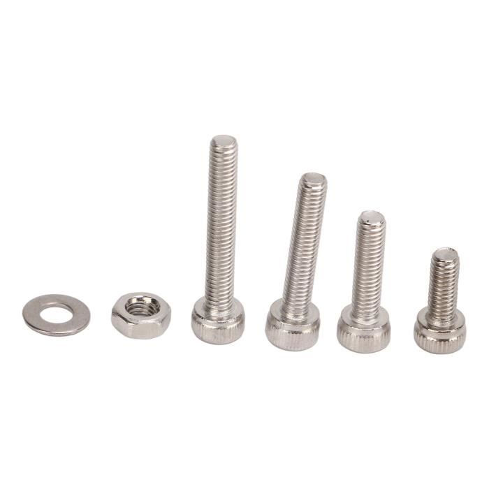 10 Vis M3x10 + écrous Et Rondelles Nylon - Idéal Pour Bricolage