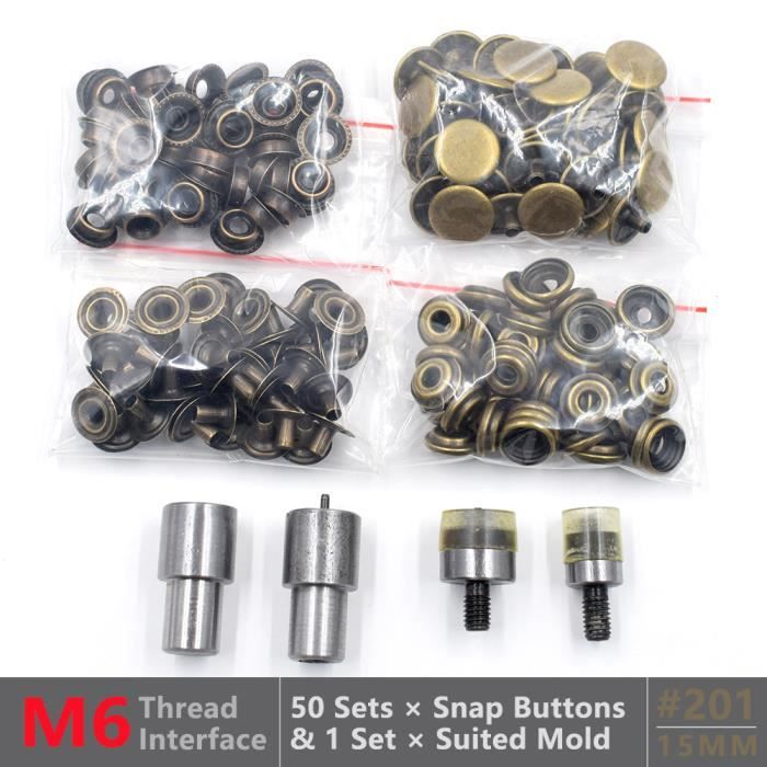Boutons pression en métal | Mercerie et Tissus