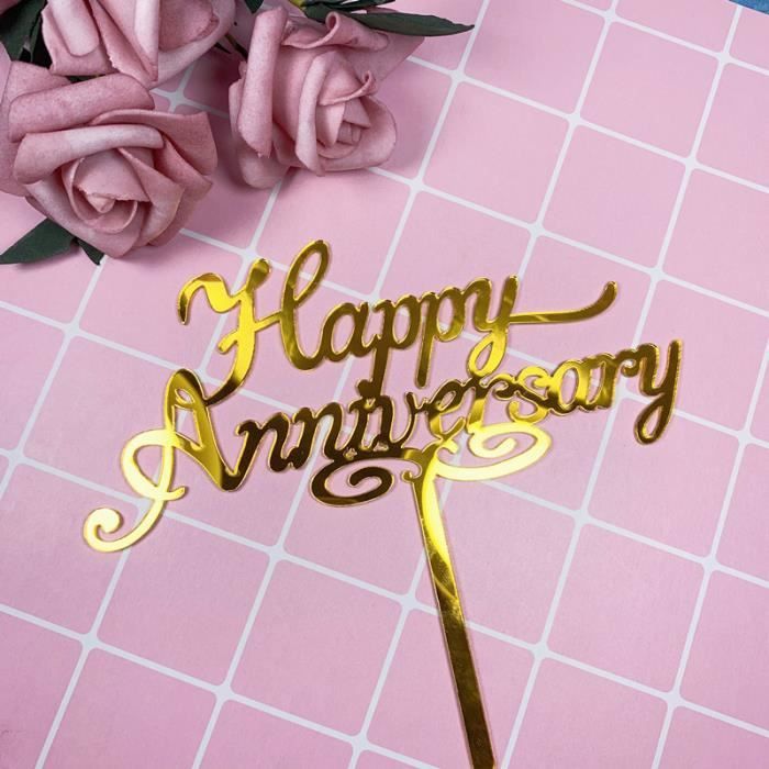 Décoration Gâteau 'Wild One' En Acrylique Doré - Pour 1er Anniversaire - 15x11.5 Cm - Réutilisable