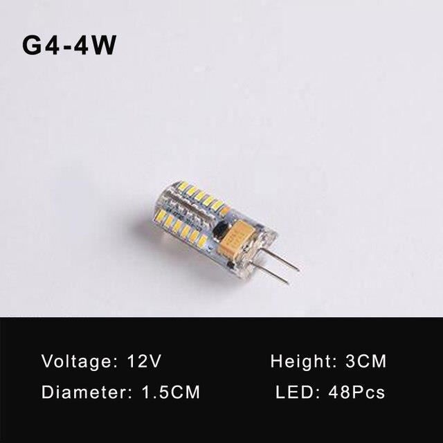 Ampoule,G4 4W 12VCool WhiteAmpoule LED G4 ACDC 12V220V, 10 pièces