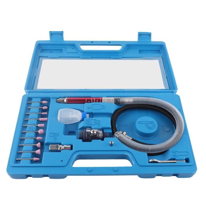 Nimomo Micro Broyeur Pneumatique, 65000 Tr/Min Micro Meuleuse Droite à Air Stylo Broyeur à Crayons, Mini Meuleuse Rectifieuse Pneumatique Perceuse Pour Le Polissage, La Gravure Et La DéCoupe