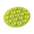 Ventouse forte à double face pour bol ou assiette pour bébé Tapis de table antidérapant à couverts en forme de bol(vert)---RAC-1