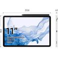 Tablette Tactile - SAMSUNG - Galaxy Tab S8 - 11" - RAM 8Go - 128Go - Argent - Wifi - S Pen inclus-1