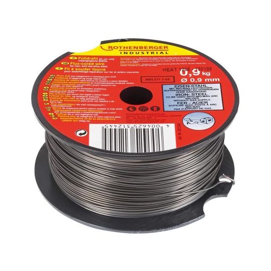 Fil à Souder Rothenberger Ø0,8 Mm - Bobine 1 Kg - Soudage MIG/MAG - Pour Acier Et Fer
