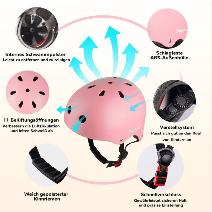 Casque Enfant Oxelo (Decathlon) Bleu - Taille 55-58cm - Vélo/Roller - Très Bon état