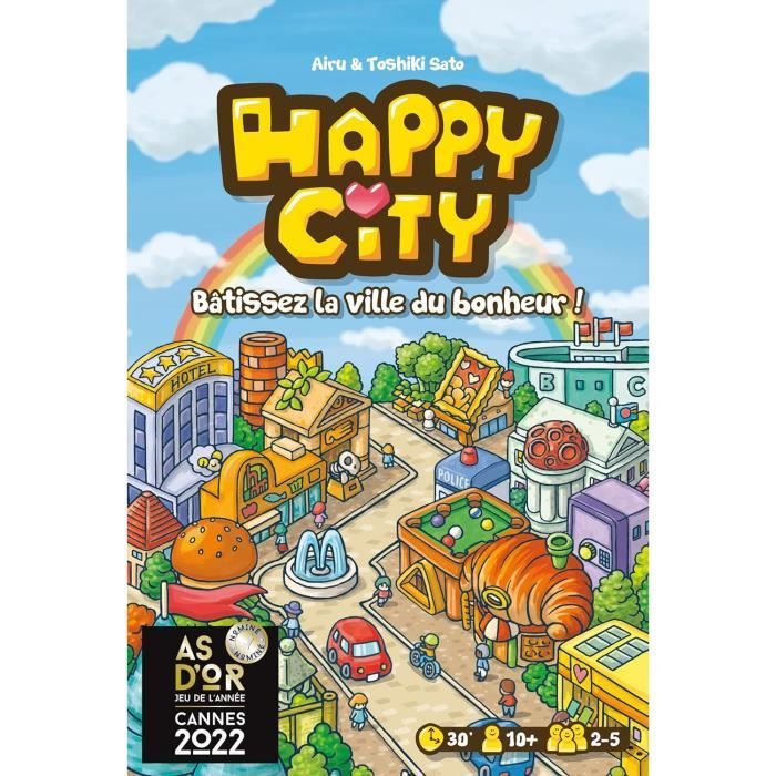 Cocktail Games, Happy City, As d'Or 2022, Jeu de société, À partir de  10 ans, 2 à 5 joueurs
