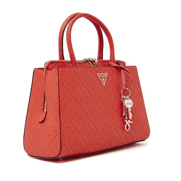 Sac main Guess Maddy Girlfriend Satchel Rouge Achat Vente