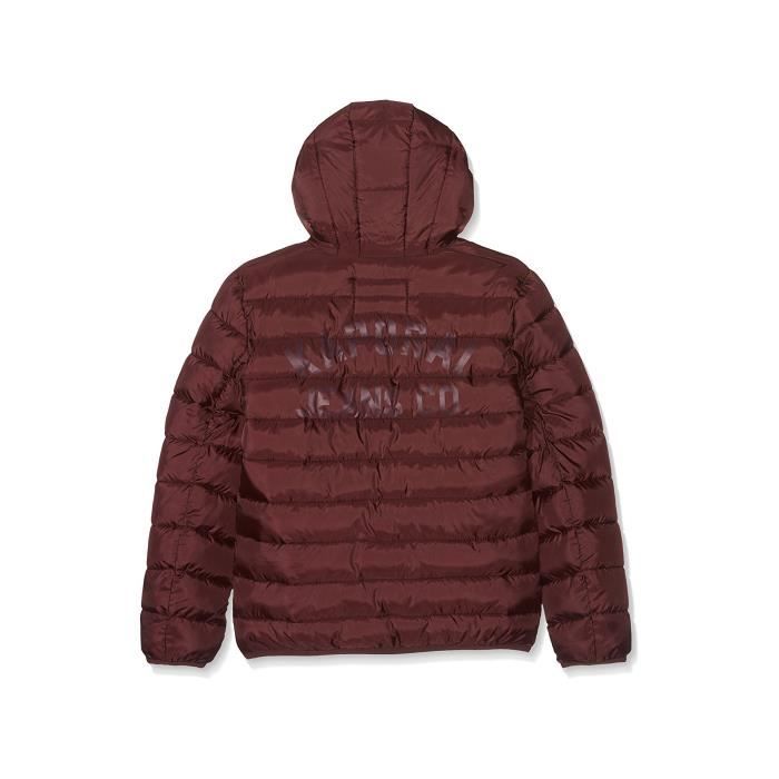 Blouson Enfant Kaporal Neter Rouge Doudoune a capuche ouatee Rouge Cdiscount Pret a Porter