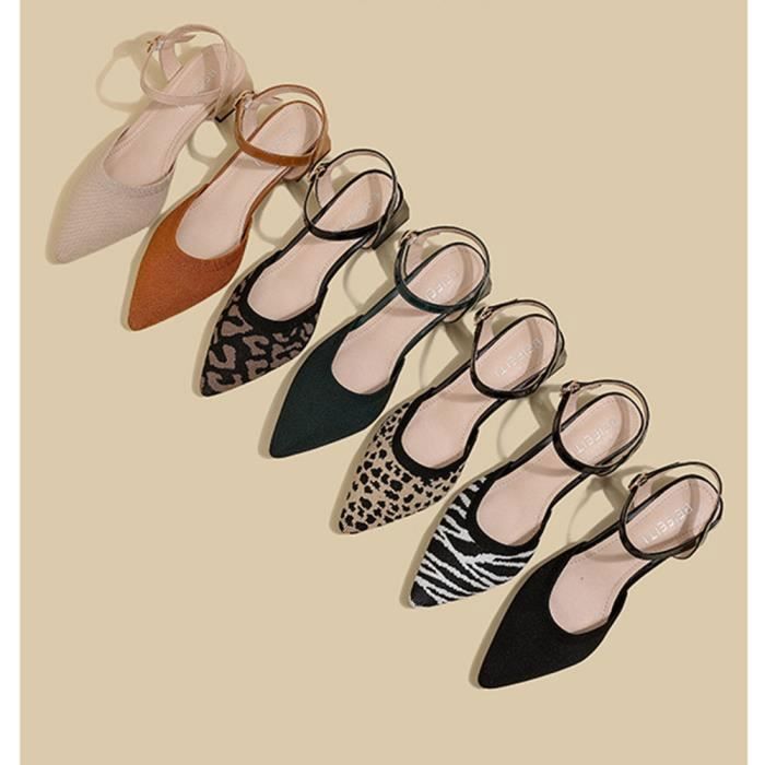 Escarpins Femme Talons Bas épais – Confortables Et Respirants – Pour Bureau, Soirée, Quotidien – Plusieurs Coloris Disponibles - 9
