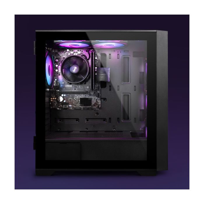 CYBERPOWERPC PC de gaming Gamer Master, AMD Ryzen 5 5500 3,6 GHz, Radeon RX 6400 4 Go, 16 Go