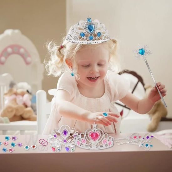 Jouets pour filles bijoux, 37 pièces princesse tout-petit jouets fille 6-8  ans pour faire semblant de jouer