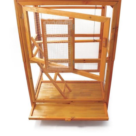 Volière Doiseaux En Bois Cage Oiseaux Cage Danimaux Volière En Bois 51384