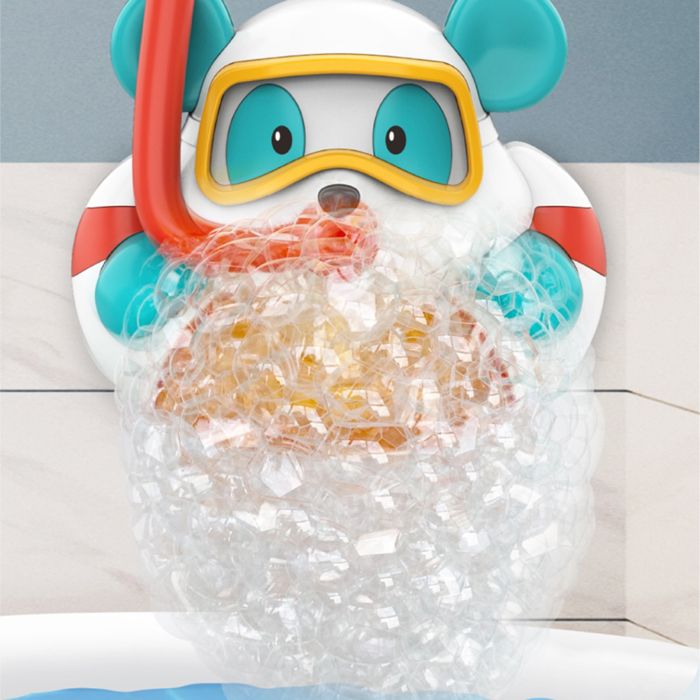 Jouet De Bain Musical à Bulles Ours - Pour Bébés 1-5 Ans - Avec Ventouses, Sécurité Sans BPA - Cadeau Anniversaire - 5