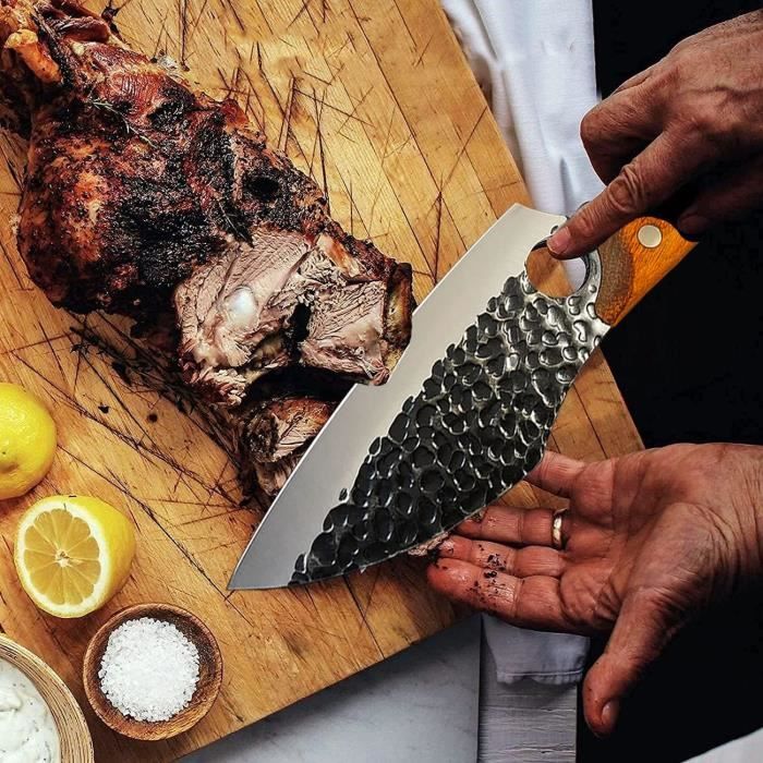 Couteaux De Cuisine Forgés, Couteau De Chef Professionnel, Lame En
