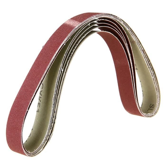 Lot De 5 Bandes Abrasives Pour Ponceuse à Bande Ou Bandes Abrasives, 50 Mm X 686 Mm