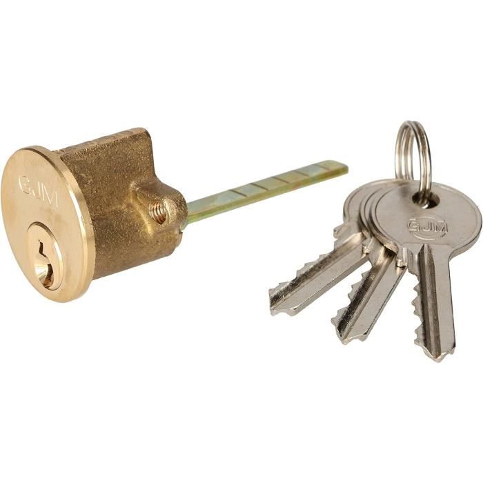 Cylindre rond pour serrure à caisson en laiton..[Z992] - Cdiscount ...
