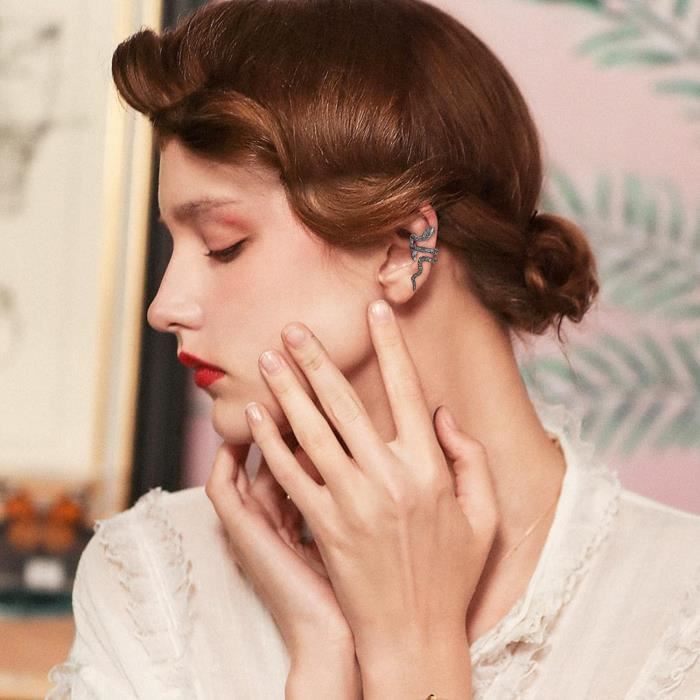 FUNRUN JEWELRY 2Pièces Boucles D'oreille Réglables S925 Argent Sterling