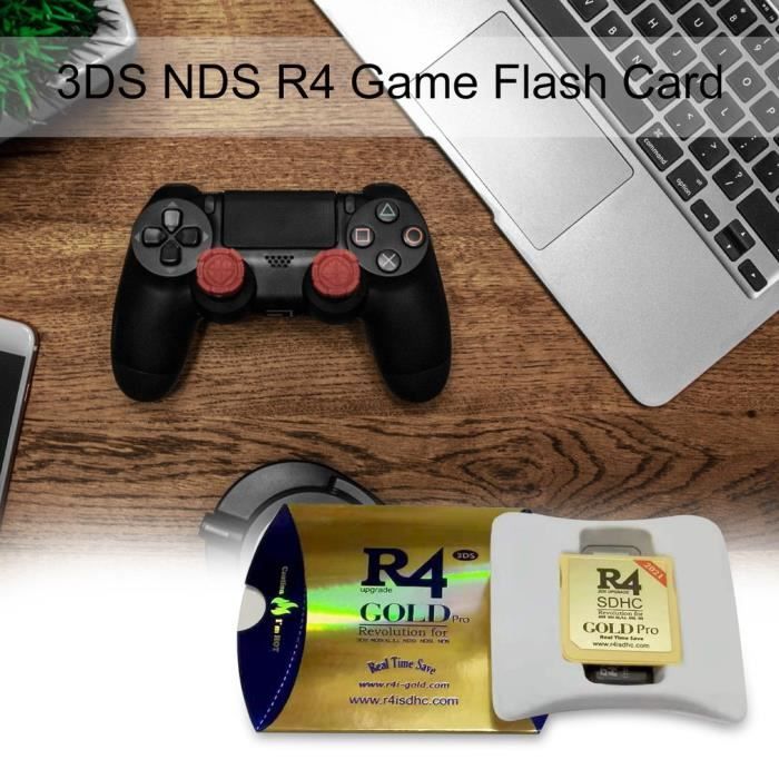 Carte Flash de jeu 3DS NDS R4 petite et facile à transporter pour jouer à la carte de jeux, or