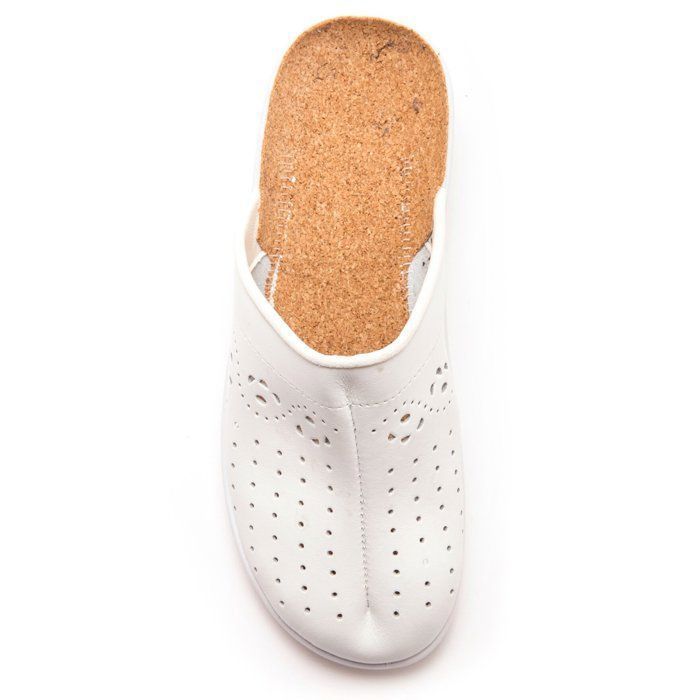 Pediconfort Zoccoli In Pelle Donna Con Plantare In Sughero – Tacco 4 Cm, Extra Larghi, Anatomici - 3