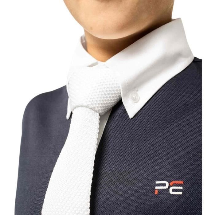 Vêtement Sport équestre Chemise D'équitation Femme Aubrion - Blanc XXL - Matière Respirante Et Extensible Chemise Manches Courtes Blanc