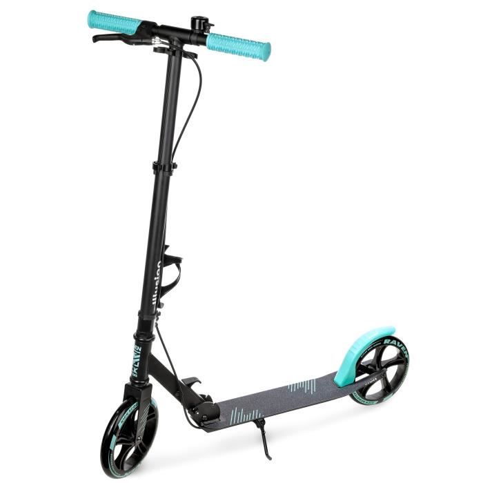 BLACKWHEELS ZOOM Trottinette Urbaine – Grandes Roues 200mm, Pliable, Amortie, Guidon Réglable en Hauteur, Cadre Léger en Aluminium, Conduite Confortable sur Toutes les Surfaces BLACKWHEELS ZOOM Trottinette Urbaine – Grandes Roues 200mm, Pliable, Amortie, Guidon Réglable en Hauteur, Cadre Léger en Aluminium, Conduite Confortable sur Toutes les Surfaces