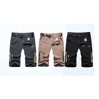 Pantalon De Randonnée Convertible Homme - Cargo Avec Fermeture Éclair Détachable, Séchage Rapide, Léger - Multi-Poches Pour Rando, Pêche, Camping